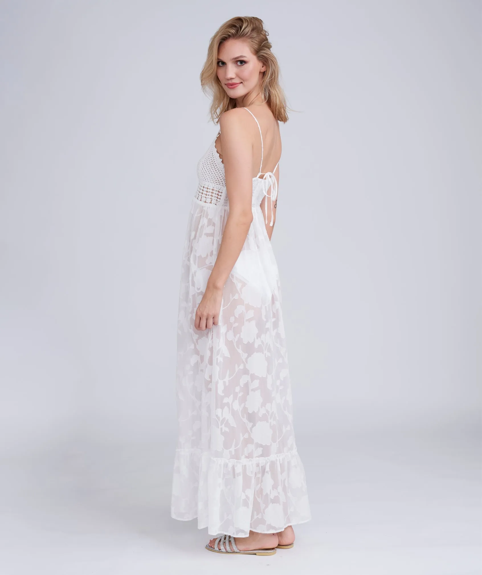 Tianna Maxi Dress - White
